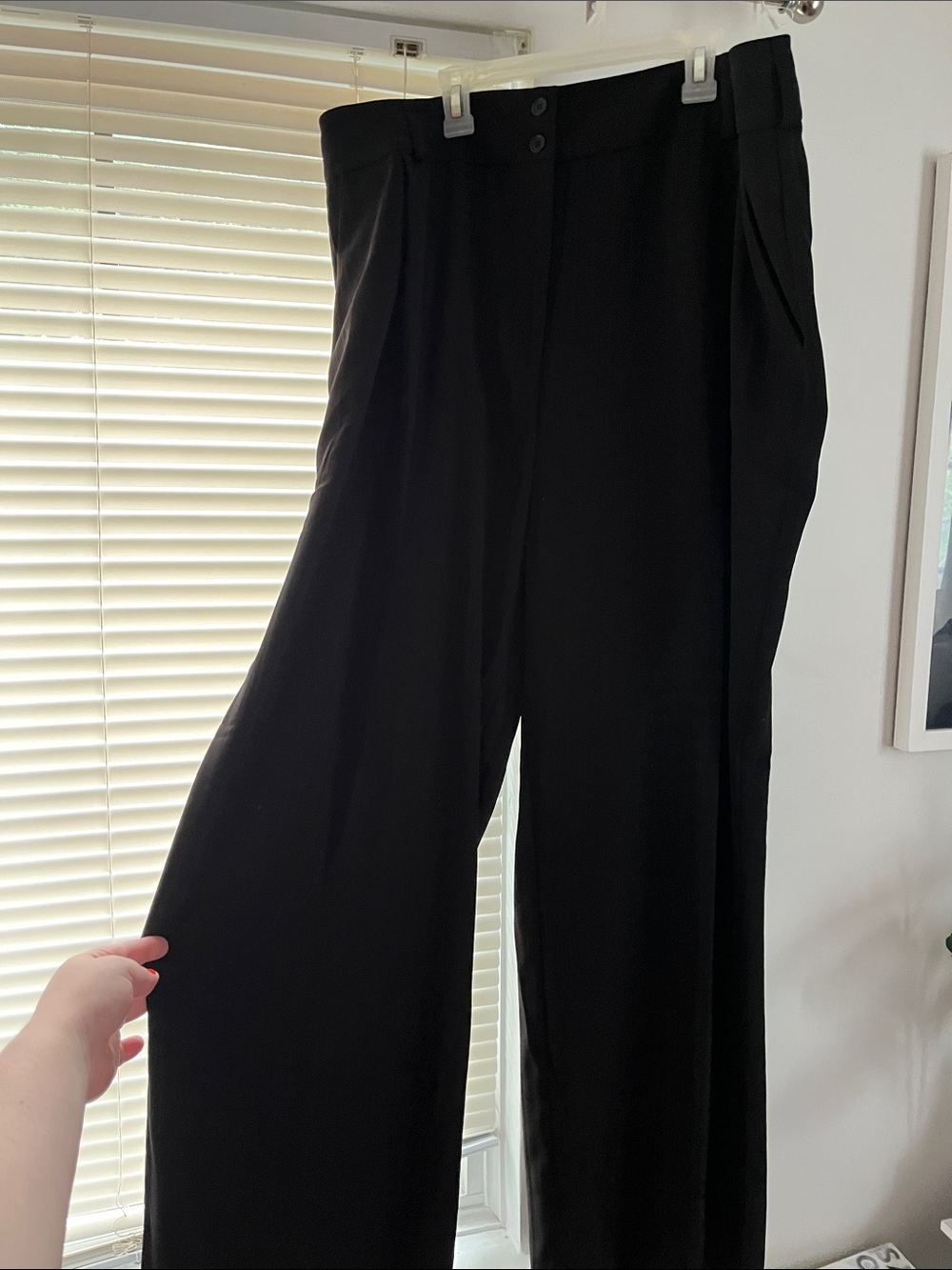 City Chic Black High-Waist Wide Leg Pants